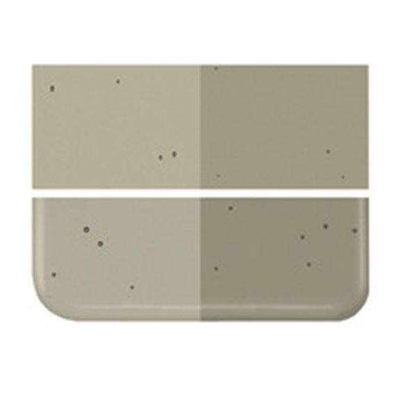 Bullseye Oregon Gray - Transparent - 2mm - Thin Rolled - Plaque Fusing