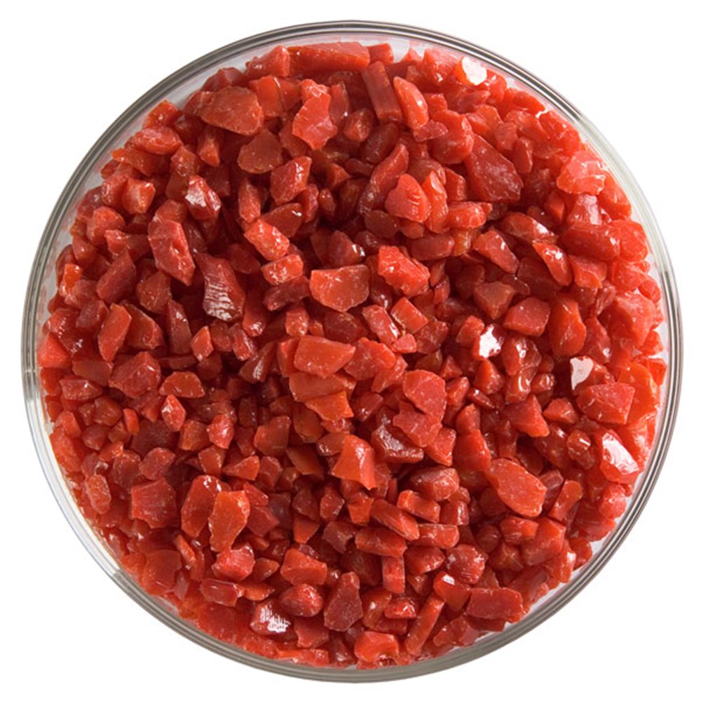 Bullseye Frit - Red - Grob - 2.25kg - Opaleszent