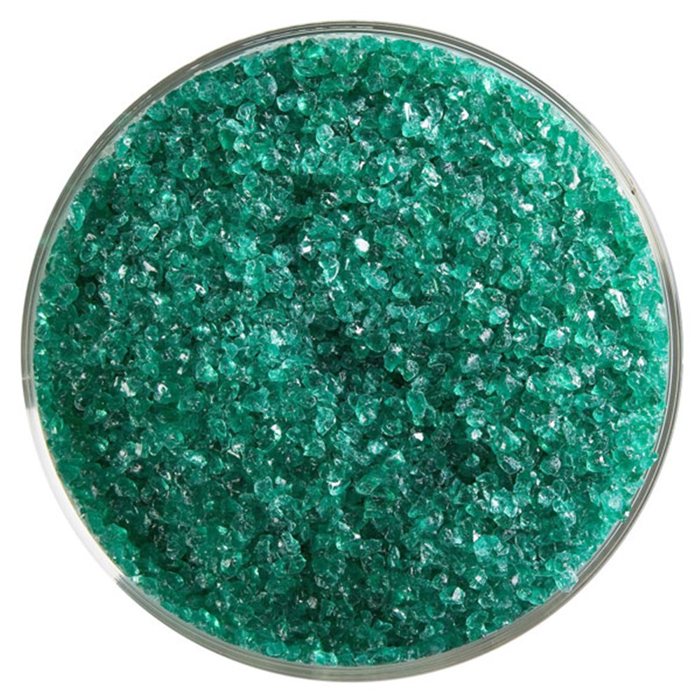 Bullseye Frit - Emerald Green - Moyen - 2.25kg - Transparent