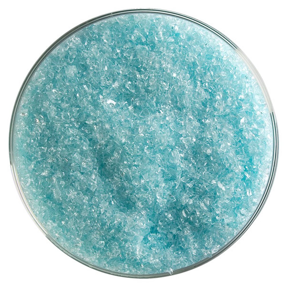 Bullseye Frit - Aqua Blue Tint - Moyen - 2.25kg - Transparent