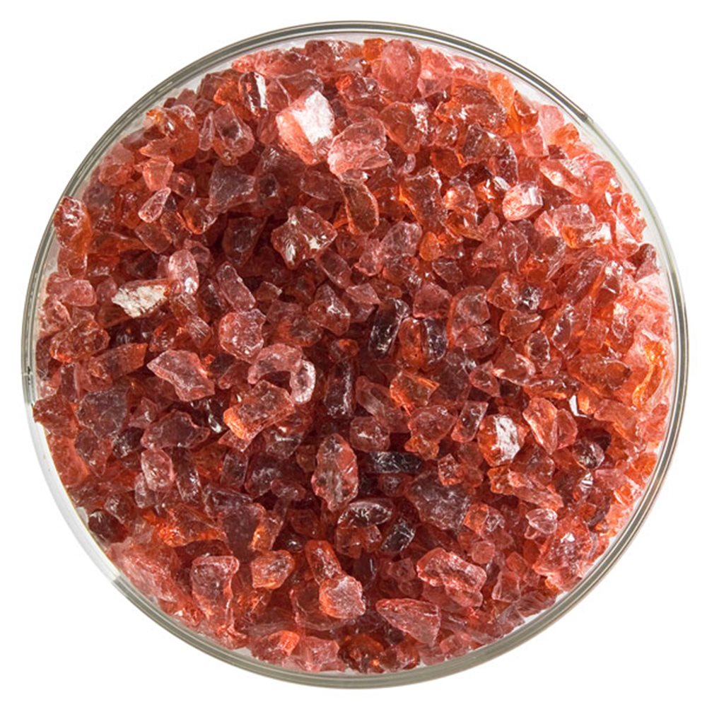 Bullseye Frit - Sunset Coral - Coarse - 2.25kg - Transparent