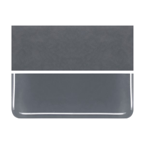 Bullseye Slate Gray - Opalescent - 2mm - Thin Rolled - Fusible Glass Sheets            