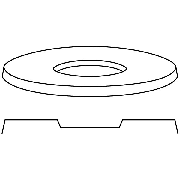 Round Platter - 37.5x2cm - Base: 15.6x1.5cm - Fusing Mould