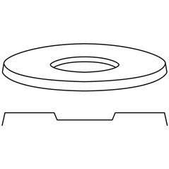 Round Platter - 37.5x2cm - Base: 15.6x1.5cm - Fusing Mould