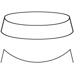 Spherical Bowl - 19.9x3cm - Moule pour Fusing