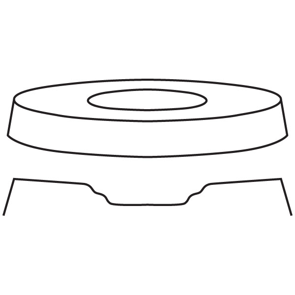 Saturn - Soup Bowl - 26.7x4cm - Basis: 15.8cm - Fusing Form