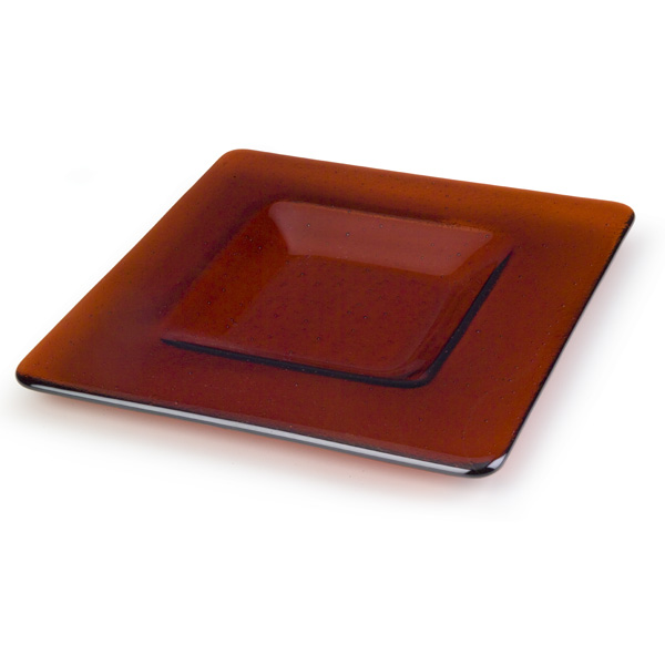 Soft Edge Square Platter - 23x23x2.2cm - Base: 13.5x13.5cm - Fusing Mould