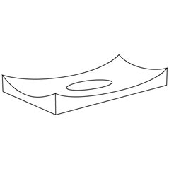 Rectangular Slumper - 42.2x30.2x5cm - Fusing Form
