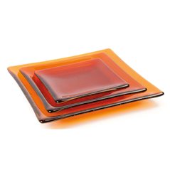 Sloped Square Plate - 21.8x21.7x2.6cm - Moule pour Fusing