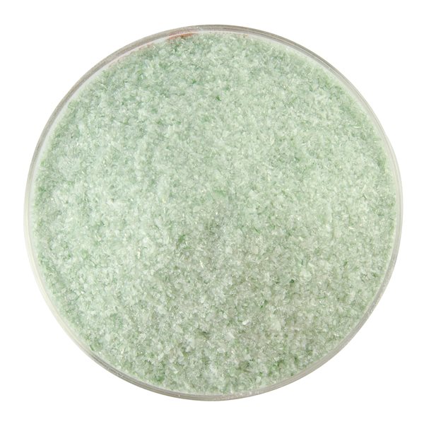  Bullseye Frit - Mint Green Opalescent & Aventurine Green Transparent - 2-Color Mix - Fin - 2.25kg  - Streaky