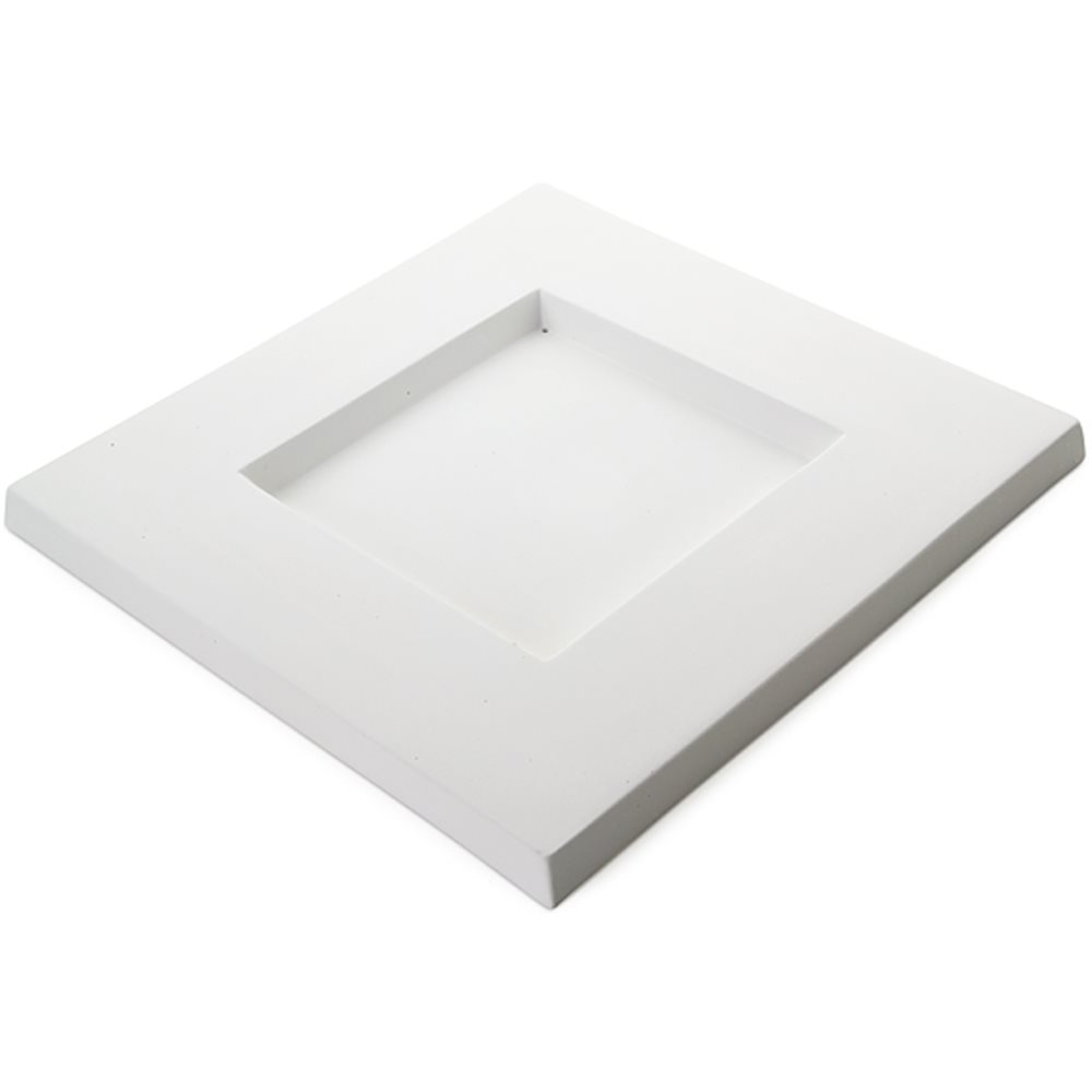 Square Platter - 30.5x30.3x2.1cm - Basis: 15.2x15.2cm - Fusing Form