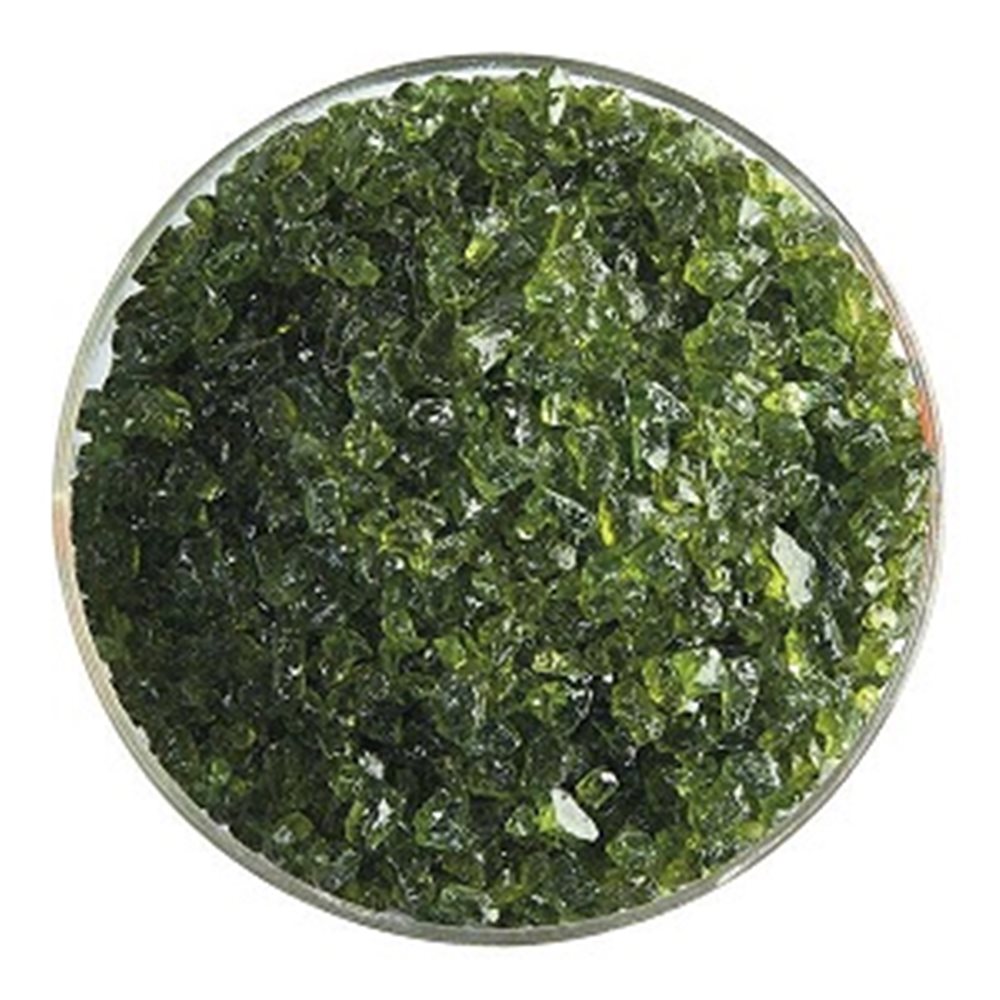 Bullseye Frit - Fern Green - Gros -  2.25kg - Transparent  