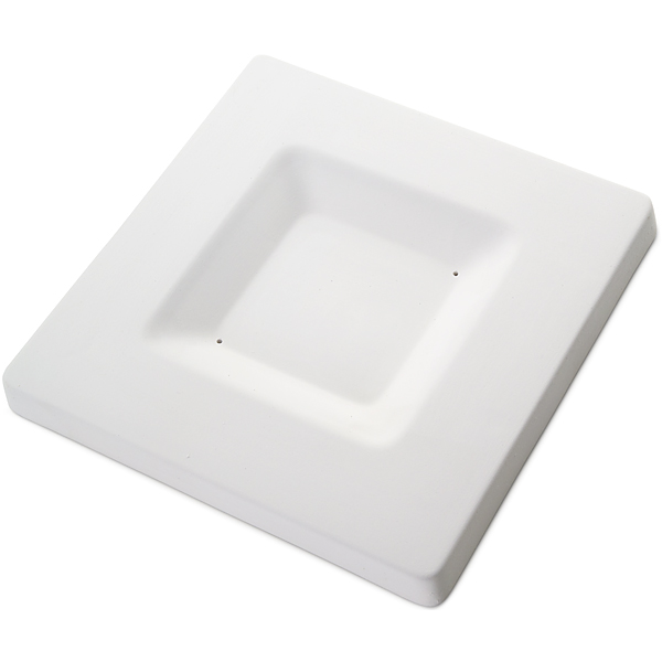 Soft Edge Square Platter - 23x23x2.2cm - Basis: 13.5x13.5cm - Fusing Form