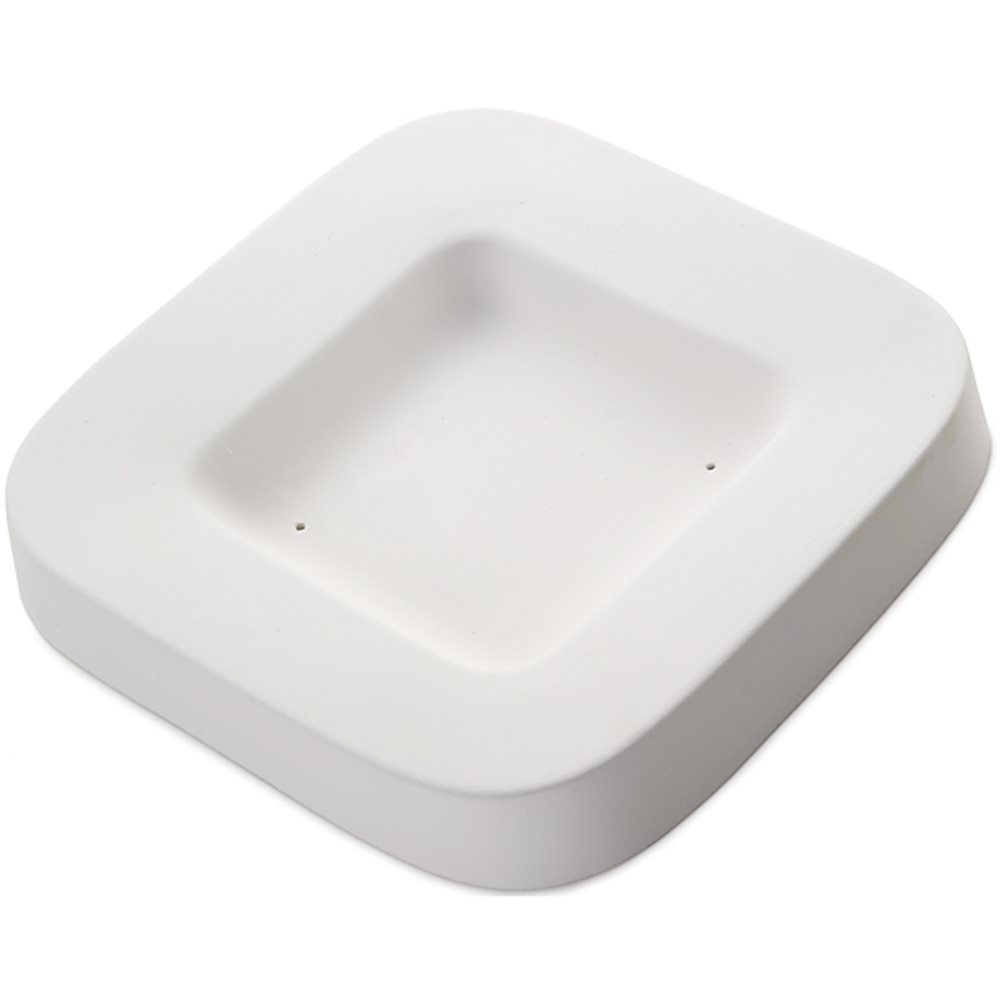 Round Edge Dish - 22.5x22.5x3.5cm - Base: 12.7x12.7cm - Fusing Mould