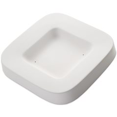 Round Edge Dish - 22.5x22.5x3.5cm - Base: 12.7x12.7cm - Fusing Mould